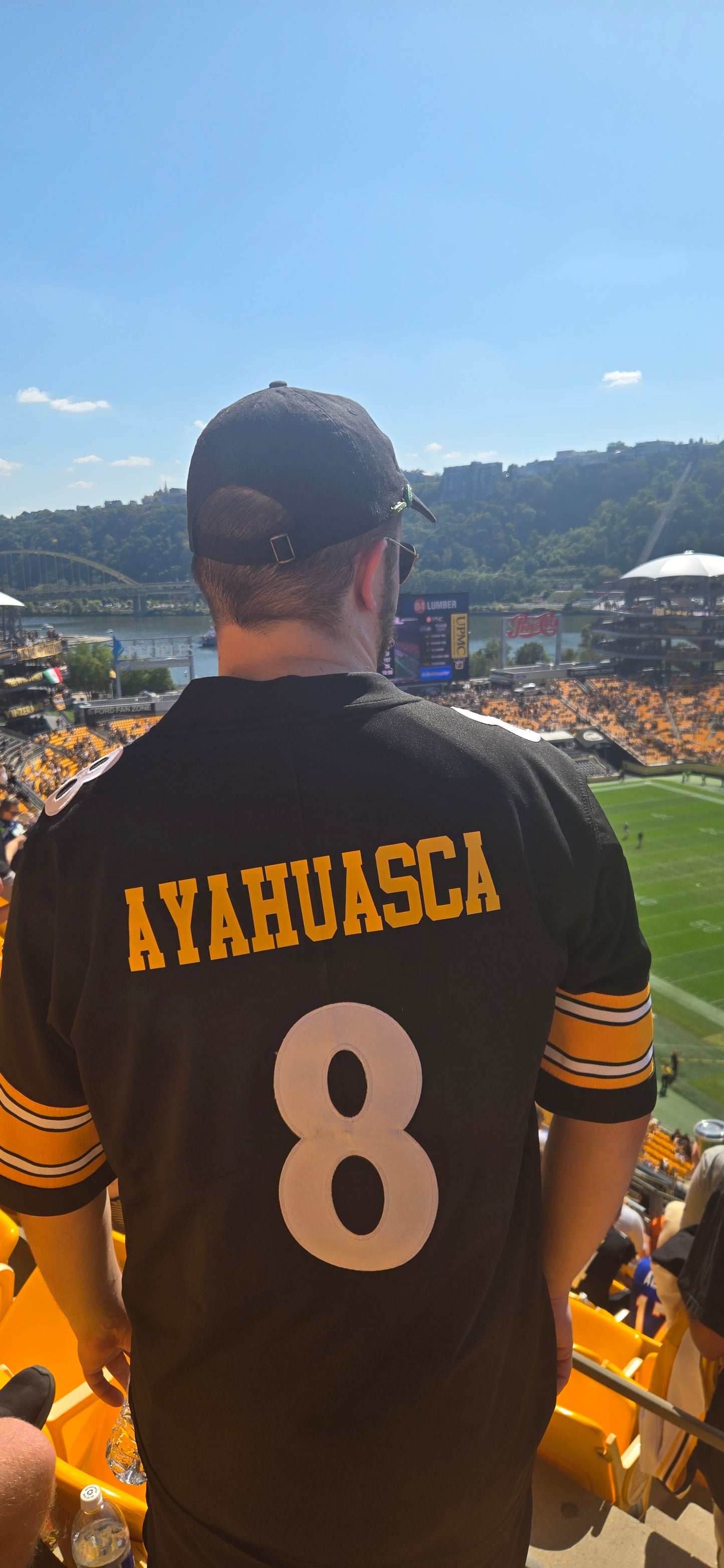 Pittsburgh Football Ayahuasca Name Letters for Number 8 Jersey
